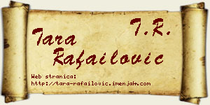 Tara Rafailović vizit kartica